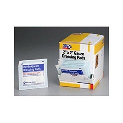 First Aid Only Gauze Pad,White,2"L,2"W,PK50 H209
