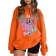 thumbnail image 2 of Gibobby Divertidas Sudaderas Sudadera sin capucha con cuello redondo retro de invierno para mujer de los años 80 y 90 (Anaranjado, S), 2 of 3