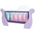 thumbnail image 3 of Lissi: Wooden Baby Doll Cradle - Pink-Purple-White - Sleep Accessory For Dolls-Plushies Up to 18", Smooth Stable Base, Durable Roleplay Toy, Kids 3+, 3 of 8