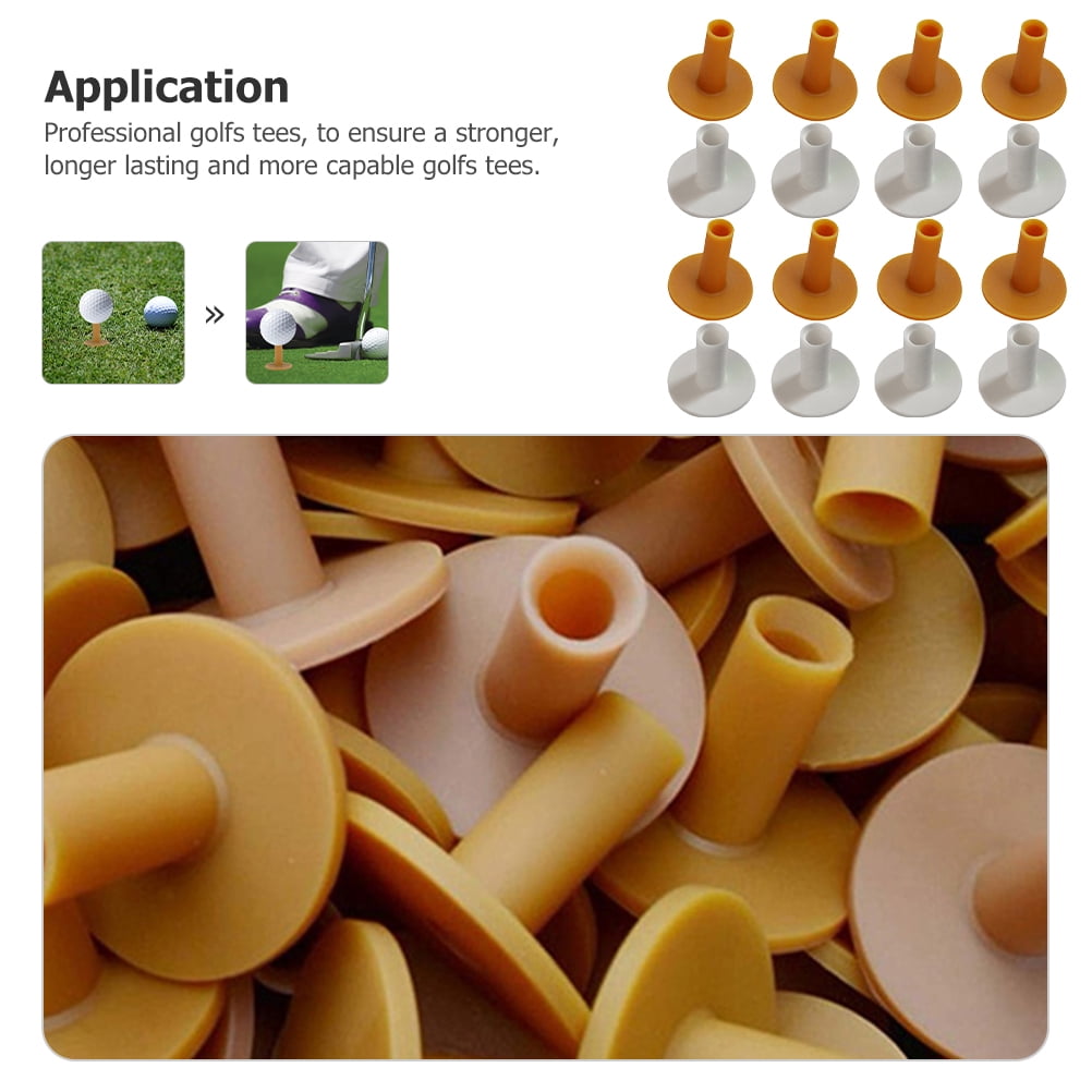 FONDOTIN 20Pcs Professional Golfs Tees Rubber Holders with Wear Resist High Grade Material for Consistent Swing