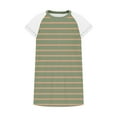 thumbnail image 4 of fatyb Débardeurs Rayés Femmes Dentelle Sans Manches T-Shirts Col Rond Tunique Décontractée Blouses d'Été Amples, 4 of 5