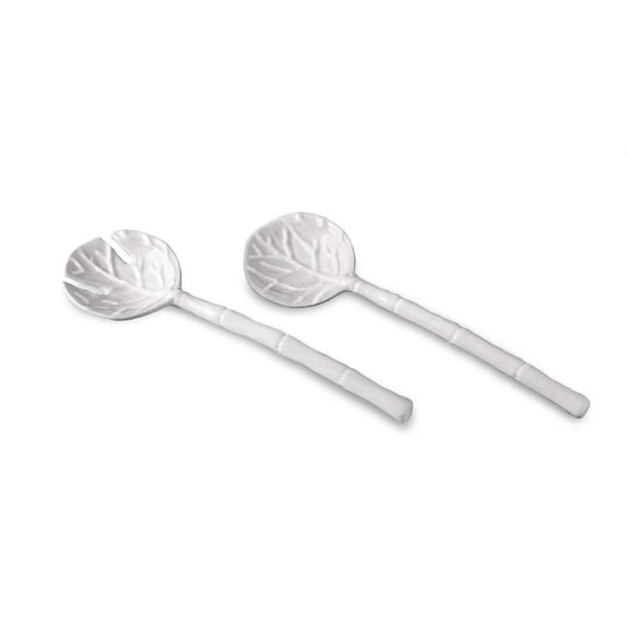 Vida Lettuce Salad Servers White