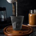 thumbnail image 6 of Coffee Mug Ceramic Pleated Cup Nonslip Design 90ml for Women Men Modern Household Cafe Club, 6 of 8