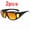 (Brown+Brown) 2pcs, variant on 1pc/2pcs of Night Vision Wrap-Around Sunglasses for Driving, Suitable for Outdoor Sports Like Cycling, Fishing, And Hiking. Unisex Fashion Eyewear for Day And Night Use