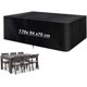 thumbnail image 1 of Funda para Muebles de Jardín, Funda Impermeable de Tela Oxford 210D para Mesa y Silla, Muebles de Exterior, 170 x 94 x 70 cm, Color Negro Sailing Electrónica, 1 of 5