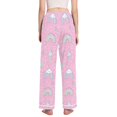 thumbnail image 3 of FORMRS Women's Pajama Pants with Pockets Soft Comfy Loungewear Sleep Bottom, Sizes S-2XL, Ice Cream Rainbow Pattern, 3 of 8
