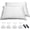 White, variant on Grounding Pillowcase Queen Conductive Grounding Pillow Cases Organic Cotton Grounding Sheets with 15ft Grounding Cord for Better Sleep Pain Relief Improve Energy (20X30in)