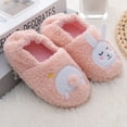 thumbnail image 3 of Wioihee Boys Girls House Slippers Kids Warm Home Shoes Toddler Fuzzy Wool-Like House Shoes Indoor Outdoor Slippers Clarance Pink 9(7), 3 of 9