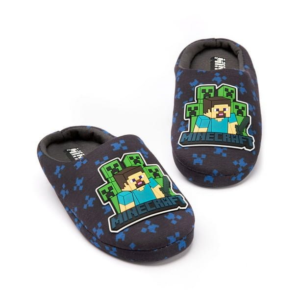 Minecraft Official Boys Surrounded Slippers Walmart