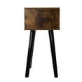 thumbnail image 6 of DeeHome Set of 2 Mid Century Wood Side Table, End Table with 1 Storage Drawer, Nightstand for Bedroom Living Room, Rustic Brown and Black, 6 of 9