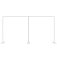 thumbnail image 4 of TOOL1SHOoo 19.7*9.8ft Adjustable Metal Wedding Arch, Steel Heavy Duty Backdrop Stand, Photo Studio Backgrounds Curtain Frame with Sturdy Base for Wedding Party Decoration Silver, 4 of 10
