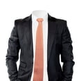 thumbnail image 5 of UMO LORENZO Men's Poly Woven Tie & Wallet Gift Box Set, Orange Striped Tie & Brown Wallet, 5 of 8