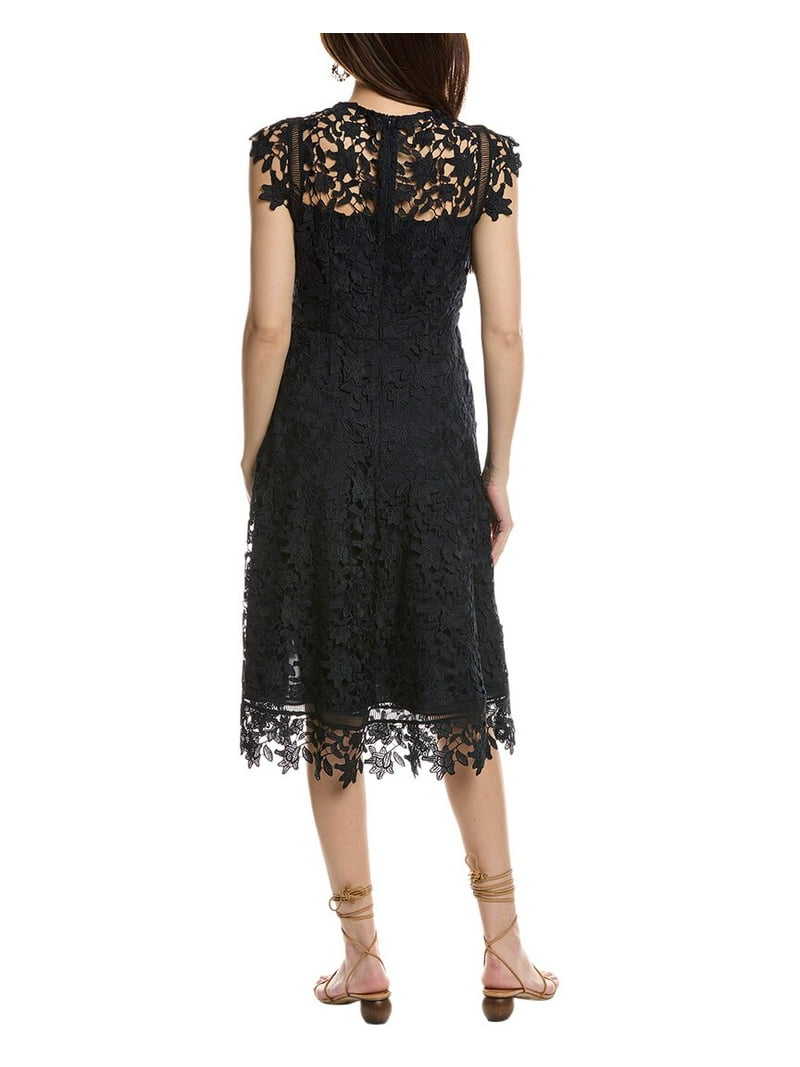 Eliza J Womens Lace Overlay Asymmetric Cocktail And Party Dress