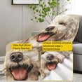 thumbnail image 3 of Joyful Poodle Portrait Blanket, Realistic Dog Design, Soft Fleece Throw for Dog Lovers - Neutral Tones, 3 of 5
