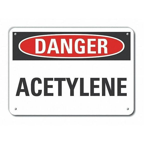 Lyle Danger Sign,7 in x 10 in,Aluminum LCU4-0324-NA_10X7