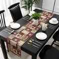 thumbnail image 3 of Texas Star Farm Table Runner 70 Inches Long, Country Wood Grain Vintage Western Kitchen Coffee Dining Table Decoration for Home Party Birthday Wedding Home Decor 13x70 Inches, 3 of 8
