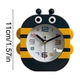 thumbnail image 3 of Small Analog Clock for Bedroom, Non Ticking Desk Clock for Students with Gentle Wake Up , Battery Operated Portable Study and Travel Clock, 3 of 6
