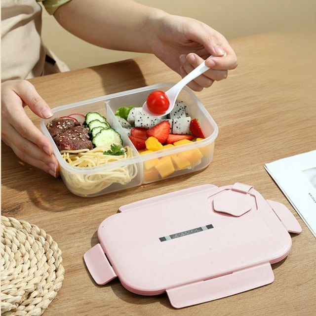 EGNMCR Essentiels de Cuisine Gadgets de Cuisine Boîte à Lunch Résistante à la Chaleur Étanche Scellée Compartimentée Boîte à Lunch Compatible Micro-Ondes et Congélateur Compartiments Individuels pour le Rangement des Aliments Boîtes à Lunch