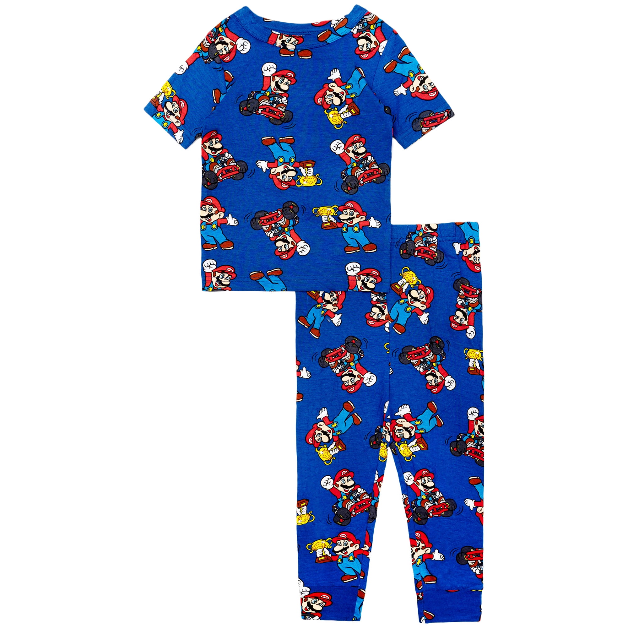 Character Toddler Boy Short Sleeve Top and Pant Pajama Set, 2-Piece, Sizes 2T-4T