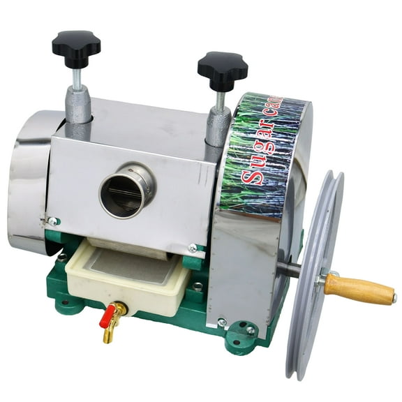 INTBUYING Manual Sugarcane Juice Extractor Sugar Cane Ginger Juicer with 2 Knives Output 110-330LB/H