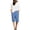 Blue, variant on Women's Straight-Leg Shorts High Waist Drawstring With Pockets Bottoms Solid Color Minimalist Holiday Trousers