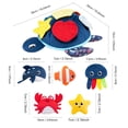 thumbnail image 3 of Ocean Hide and Seek Educational Toy, Soft Plush Marine Animal Grasping Game, 1 Set Plush Turtle Toy with Small Sea Creatures, for Toddlers to Practice Fine Motor Skills Sensory Training, 3 of 6