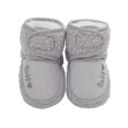 thumbnail image 2 of "Quealent Baby Booties Boy Baby Cozy Booties with Grippers Winter Slippers Socks Soft Sole Stay On First Walker Crib Shoes,Gray One Size", 2 of 4