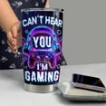 thumbnail image 6 of Gaming Cup Tumbler 20oz Can''t Hear You Stainless Steel Insulated Tumblers Coffee Travel Mug Cup Video Game Gifts for Men Women Boyfriend Teen Husband Gamers Gift for Birthday Christmas, 6 of 6