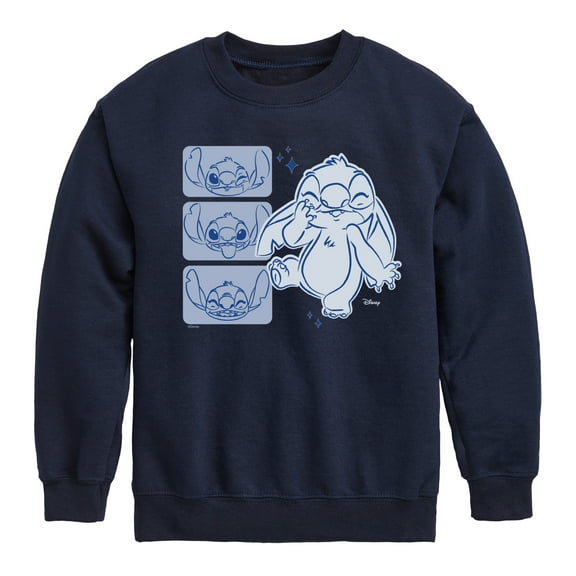 Disney - Lilo & Stitch - Sketch Drawing Of Stitch - Toddler & Youth Crewneck Fleece Sweatshirt