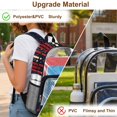 thumbnail image 6 of Whosucclay Star Stripes Clear Backpack Side Pockets Wide Shoulder Straps Bookbag with Front Zipper Storage PVC, Middle School Transparent Backpack for Boys Girls, 6 of 10