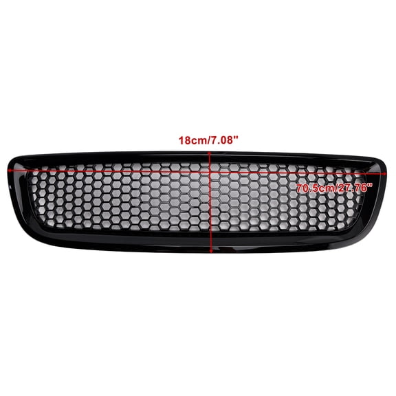 Gloss Black Front Bumper Honeycomb Grille Grill Fit for Volvo S40 V50 2008-2012