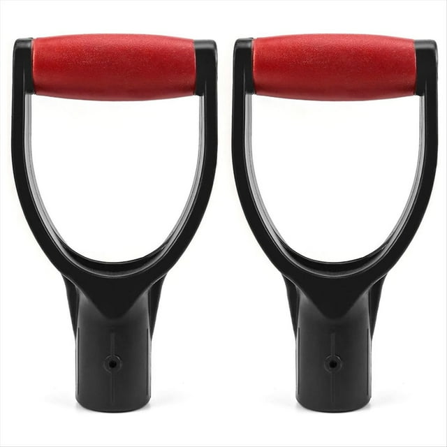 Paquete de 2 Palas de Plástico de Polipropileno de 1-1/4 Pulgadas con en Forma de D para Herramientas de Excavación y Rastrillaje