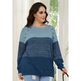 thumbnail image 4 of Daystry Women's Oversized Long Sleeve Casual Knit Pullover Sweater Pullover, 4 of 8