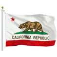 thumbnail image 2 of G128 - Wholesale LOT 3' X 5' USA AMERICAN & California STATE FLAG Republic CA USA Flag, 2 of 8