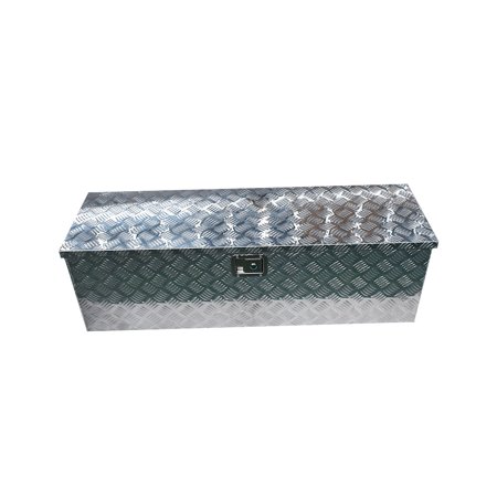 

LABLT 49 inch Aluminum Diamond Plate Tool Box Pick Up Truck Bed Storage Chest Box RV Trailer Organizer Lock W/Key Silver