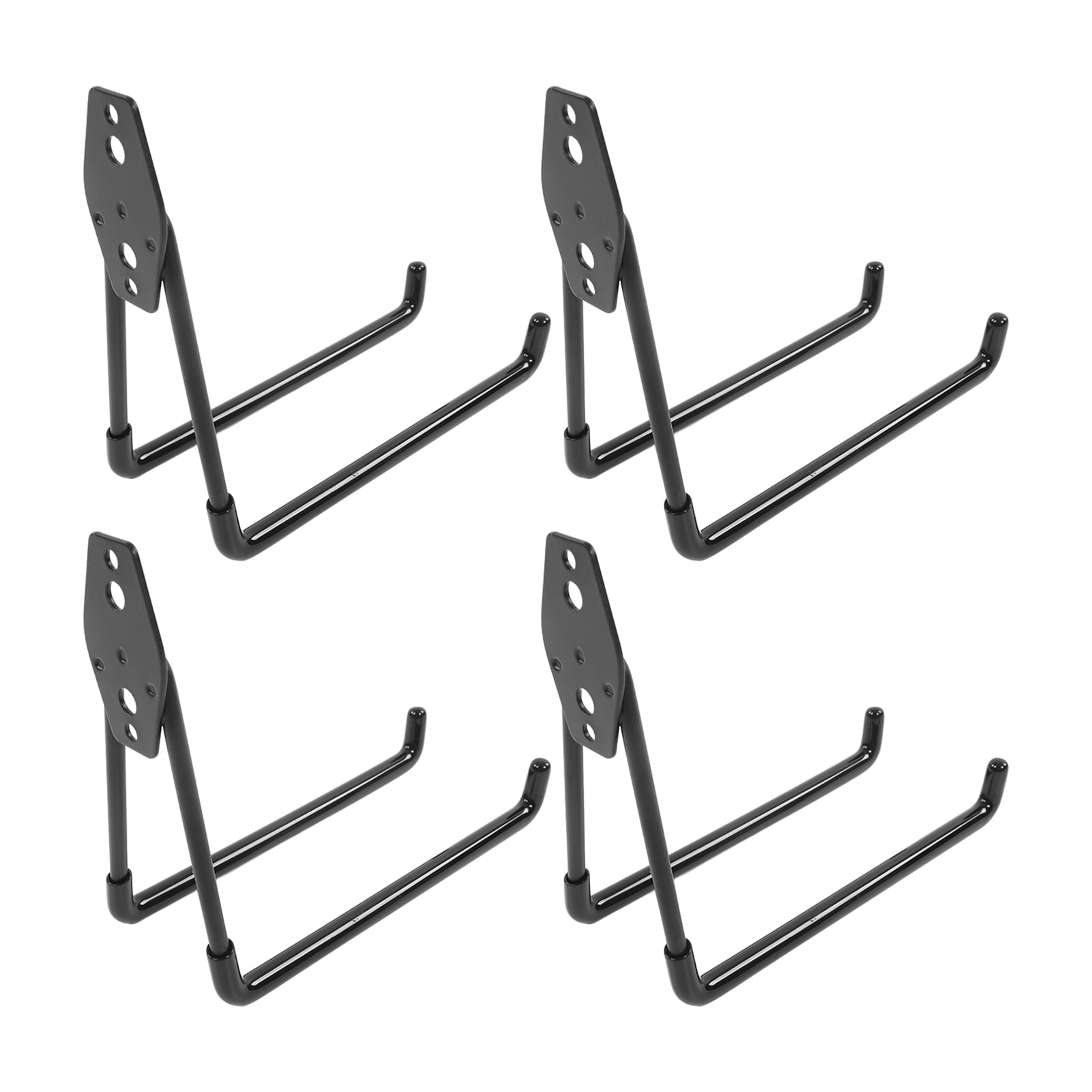 Wall Mount Storage Holder, 4Pcs 7.5in Long Garage Hooks Non Slip Coating  For Bike