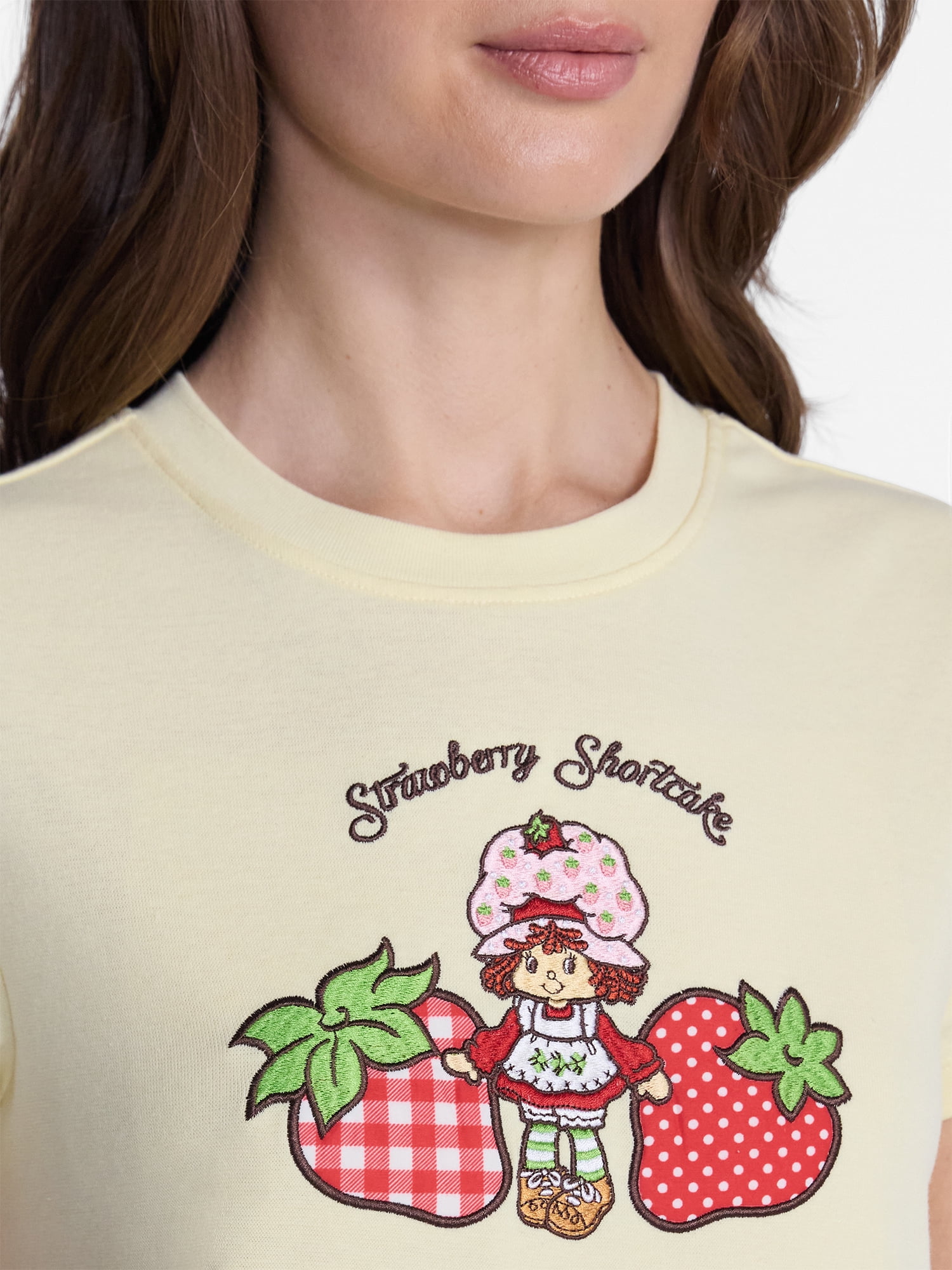 Strawberry Shortcake Women’s Graphic Baby Tee, Sizes XXS-XXL