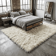 thumbnail image 2 of THE BEST 6X9 FLOKATI RUG MADE | LONG 4” SHAG PILE | STYLISH OFF WHITE WOOL AREA RUG, 2 of 6