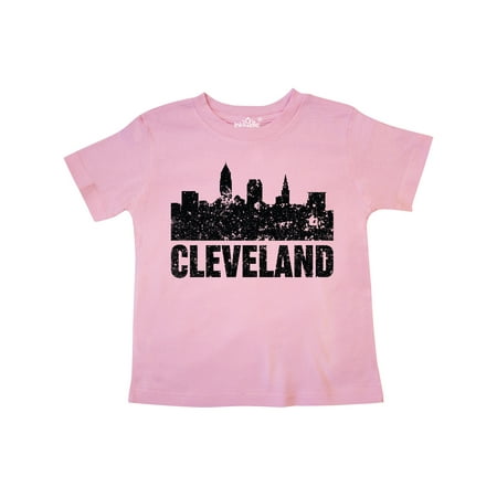 

Inktastic Cleveland Skyline Grunge Gift Toddler Boy or Toddler Girl T-Shirt