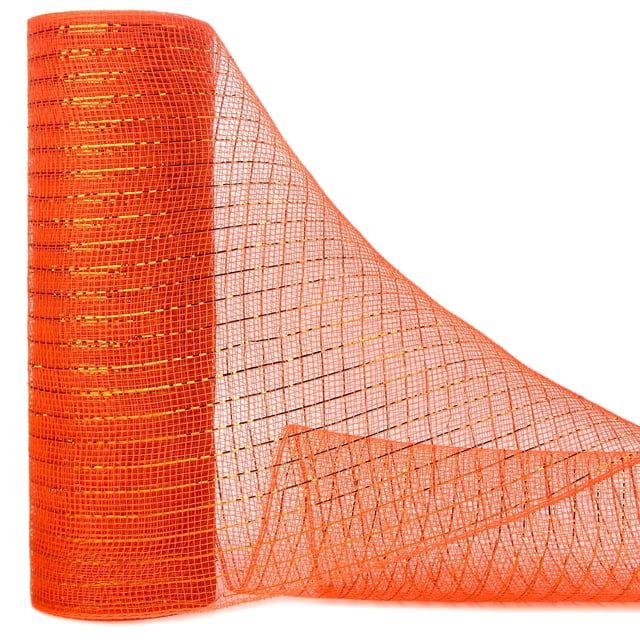 Ribbli, malla metálica naranja, 10 pulgadas x 9 m