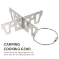 thumbnail image 4 of Stainless Steel Alcohol Stove Stand Stove Support Bracket for Camping (Silver), 4 of 5