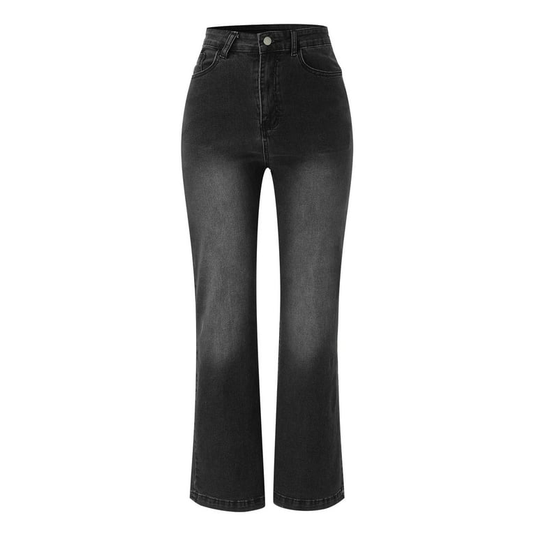 Capri Pants For Women Bell Bottom Jeans For High Waisted Flare