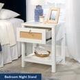 thumbnail image 2 of Sauder Isabella Isle Engineered Wood Bedroom Nightstand in White, 2 of 14