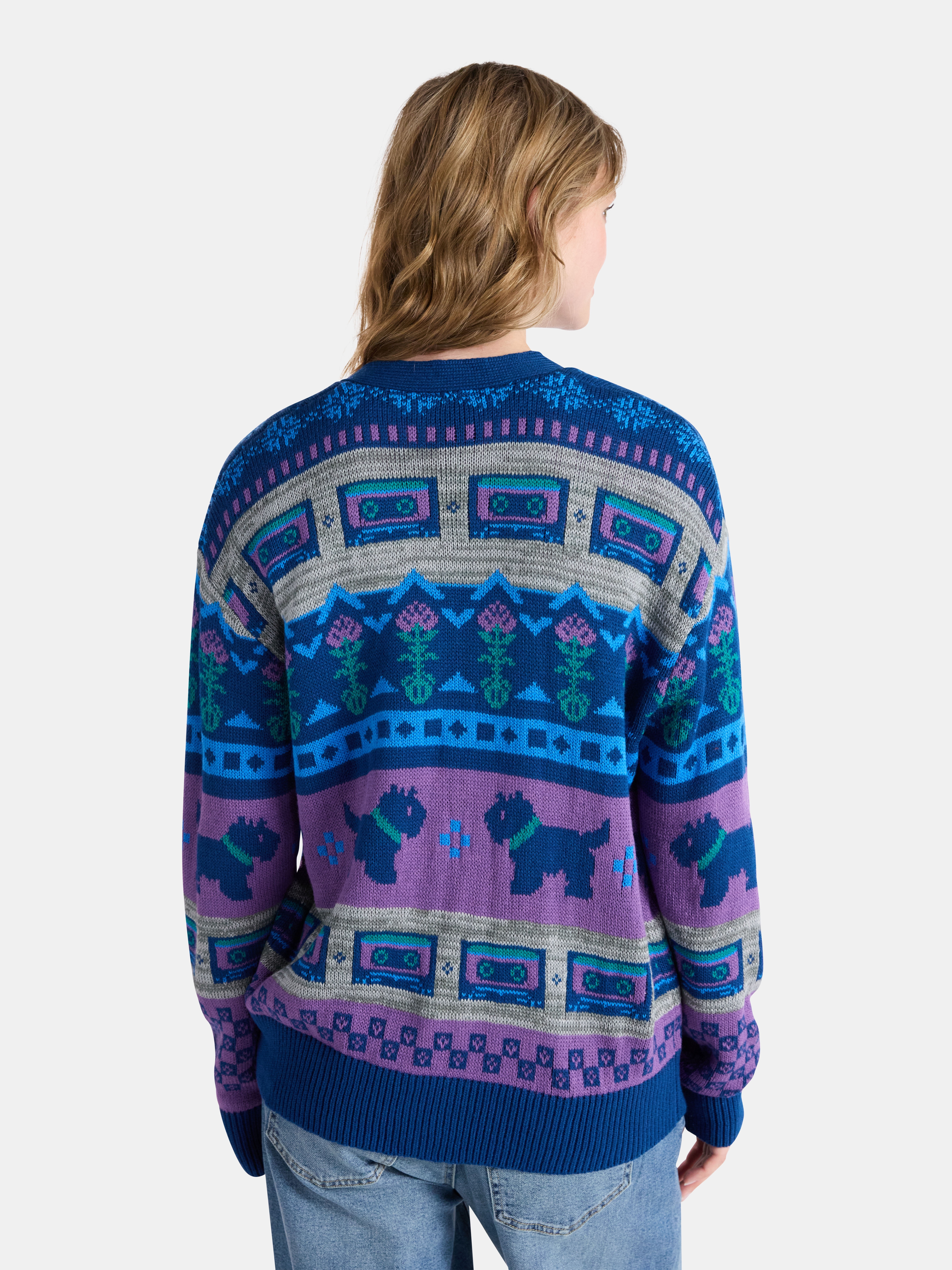 Netflix Stranger Things Slouchy Cardigan from No Boundaries, Women’s and Women’s Plus