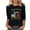 #1 Black, variant on 1776-2026 The USA 250th Anniversary Pullover Women Graphic Printed Casual T-Shirts O-Neck 3/4 Sleeves Tees Tops for Fourth of July Festival S-4XL Black