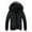 Black, variant on Herrnalise Men's Fashion Autumn And Winter Stitching Warm Hooded Casual Jacket Cotton Clothes Black