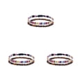 thumbnail image 2 of Sonducket 2 piezas trenzada tobilleras conjunto tejido brazaletes cadena de pierna tela cadena rebordear para niñas verano playa tipo Type1 NO1, 2 of 6