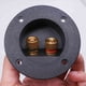 thumbnail image 4 of 9 Piezas DIY Casa Estéreo de Coche Caja de Altavoz de 2 Vías Poste de Unión de Terminales Conectores de Copa de Resorte Redondo Enchufes de Subwoofer (Negro), 4 of 5