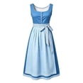 thumbnail image 5 of QUNYINEY Long Summer Dresses for Women Oktoberfest German Sleeveless Flowy Dirndl Dress Casual Loose Fit Square Neckline A Line Beer Carnival Dresses, 5 of 5