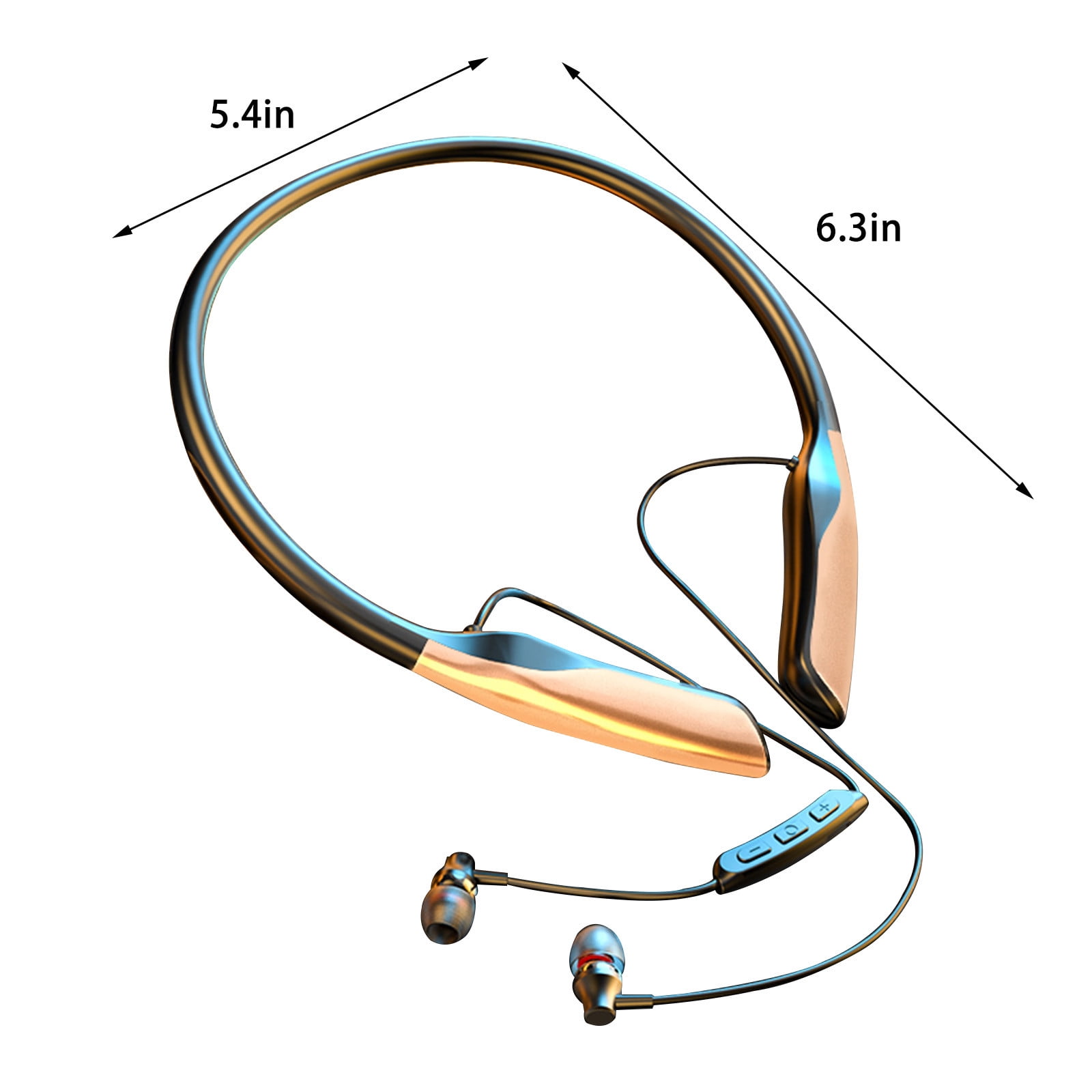 Solo Buds - Wireless Bluetooth Earbuds | 18 Hours of Battery Life | IOS & Android Compatibility | Built-in Microphone,Gold